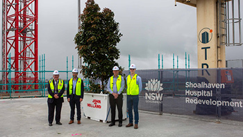 Shoalhaven Hospital Redevelopment reaches new heights